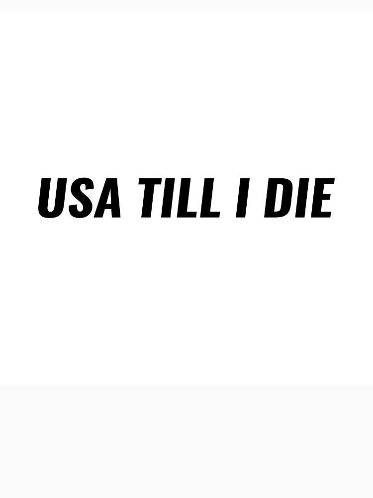 USA Till I Die T-Shirt – American Soccer Fan Tee | Uncle Jichuan by Uncle-Jichuan