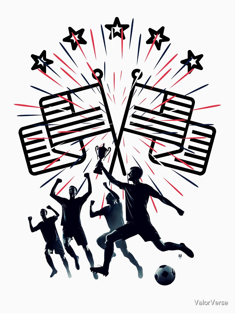 Patriotic Pride: Soccer Triumph Victory by ValorVerse
