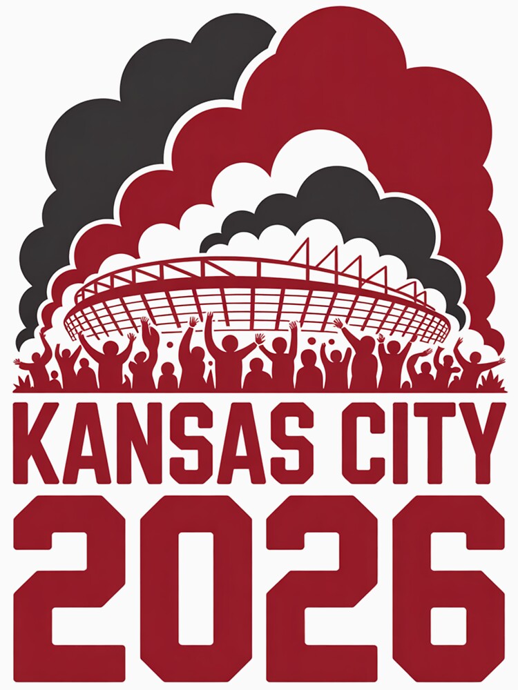 Kansas City 2026 Arrowhead Stadium Football T-Shirt V3 by DarylWelsh2024