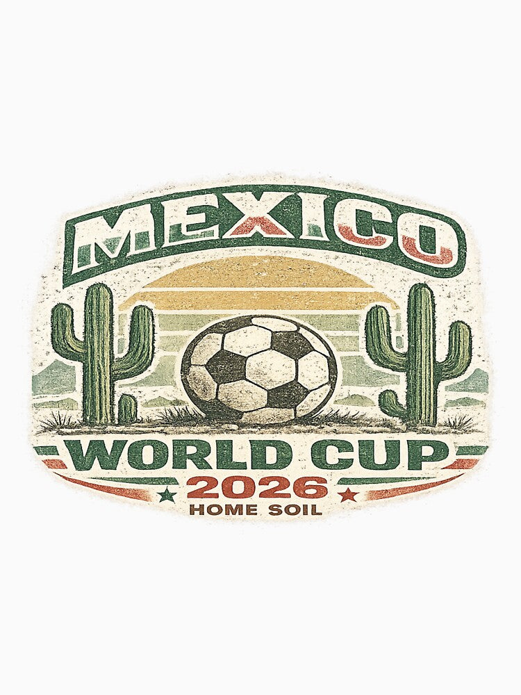 Mexico World Cup 2026 – Home Soil Vintage Soccer Fan T-Shirt by ArthUpscale