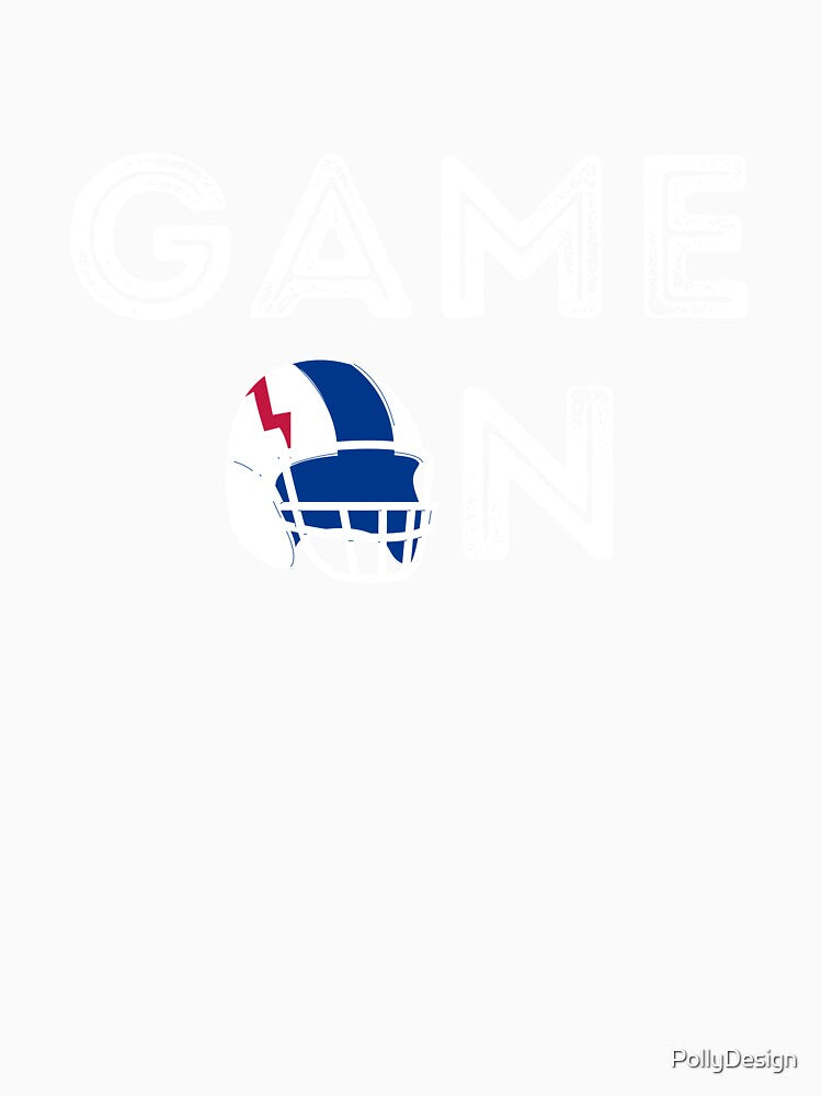 Game On Football, Buffalo Fan NY, Football Helmet by PollyDesign