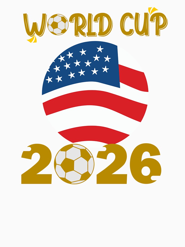 World Cup 2026 USA Soccer Design – Football Fan Graphic T-Shirt by KostekArtShop