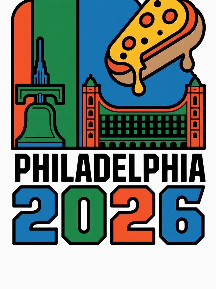 Philadelphia 2026 Liberty Bell Stadium Cheesesteak T-Shirt V20 by DarylWelsh2024