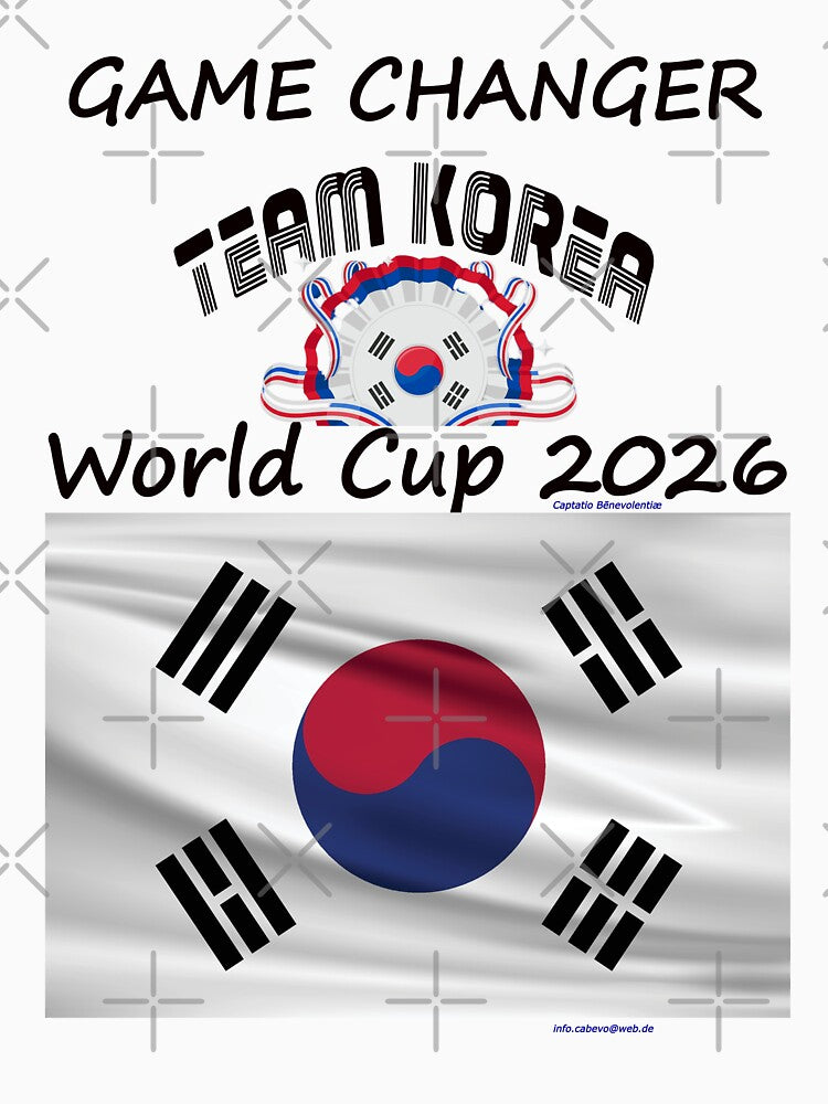 Korea Fan T‑Shirt world Soccer Cup 2026 Dragon outfit by cabevo