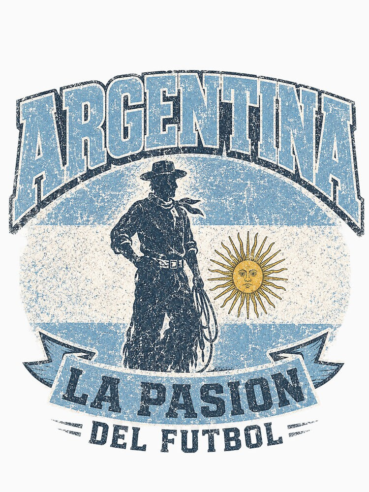 Argentina La Pasion Del Futbol | Vintage Soccer Fan Design by ArthUpscale