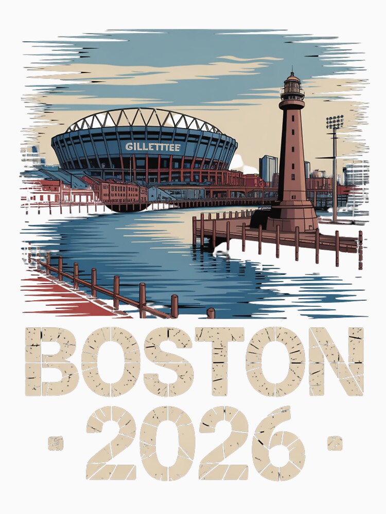 Boston 2026 New England Soccer Souvenir T-Shirt V5 by DarylWelsh2024