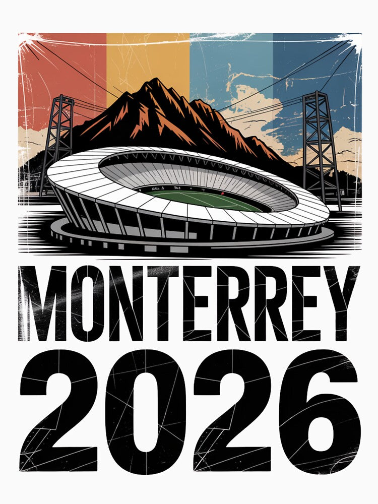 Monterrey 2026 Cerro de la Silla Mountain T-Shirt V5 by DarylWelsh2024