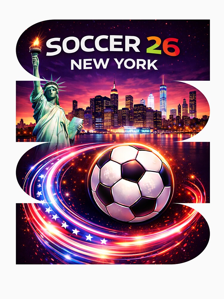 New York Soccer 2026 Shirt, Soccer 26 New York City Fan Tee, NYC Soccer Graphic by MK-Charlie