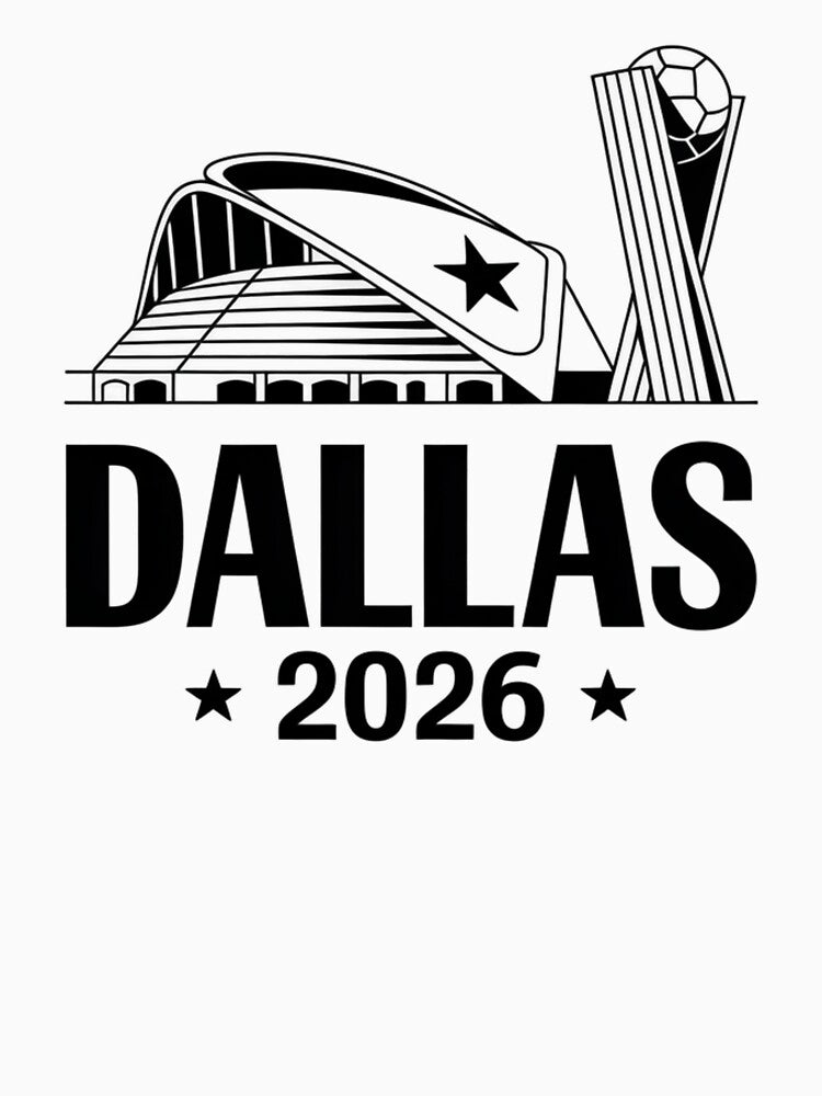 Dallas 2026 Texas Soccer Souvenir T-Shirt V16 by DarylWelsh2024