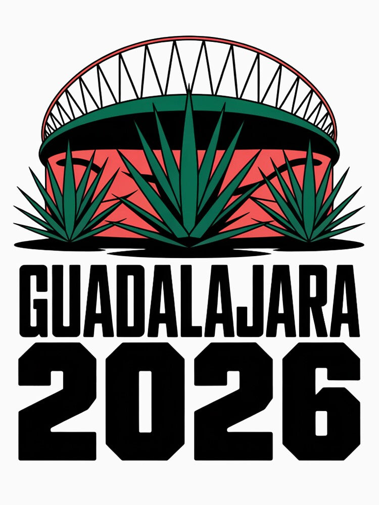 Guadalajara 2026  Mexico Football Soccer Souvenir T-Shirt V2 by DarylWelsh2024