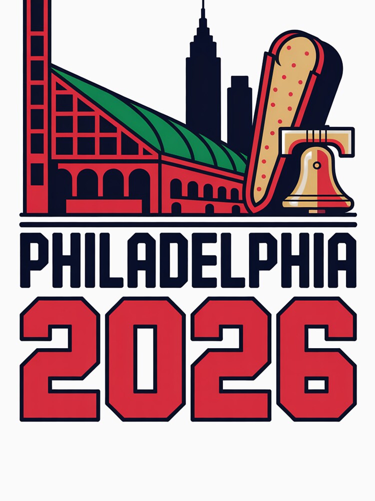Philadelphia 2026 Liberty Bell Stadium Cheesesteak T-Shirt V13 by DarylWelsh2024