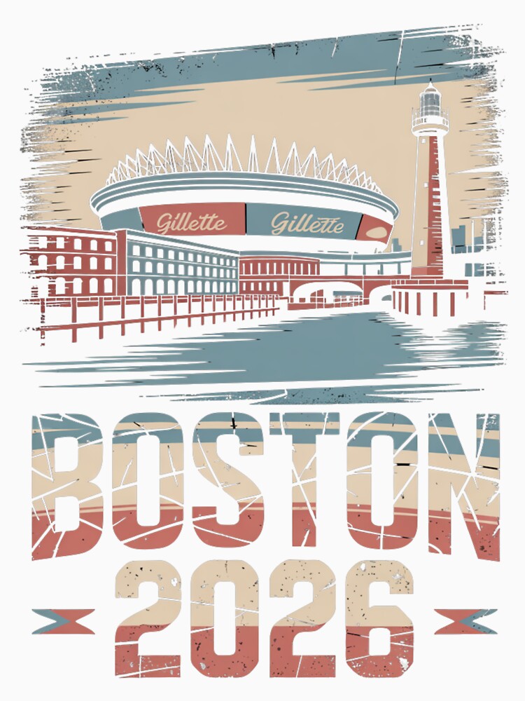 Boston 2026 New England Soccer Souvenir T-Shirt V7 by DarylWelsh2024