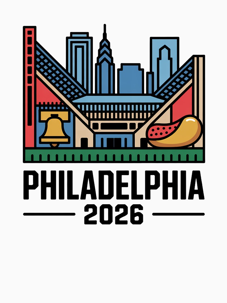 Philadelphia 2026 Liberty Bell Stadium Cheesesteak T-Shirt V22 by DarylWelsh2024