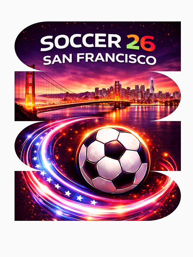 San Francisco Soccer 2026 Shirt, Soccer 26 San Francisco CA Fan Tee, Bay Area Soccer Graphic by MK-Charlie