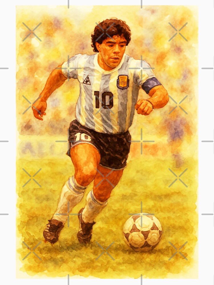 Diego Maradona Classic Football Legend by Sarcastic designs