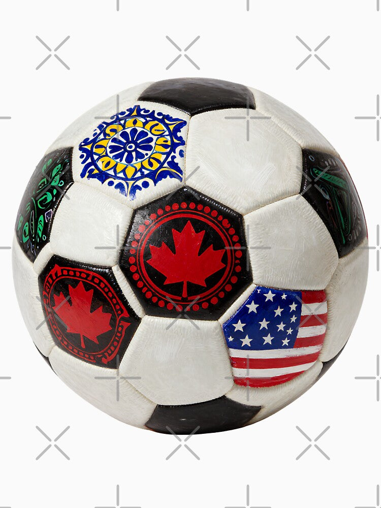 Painted International Flags Soccer Ball Art by Gallery-yuuna