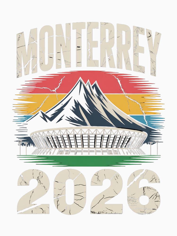 Monterrey 2026 Cerro de la Silla Mountain T-Shirt V8 by DarylWelsh2024