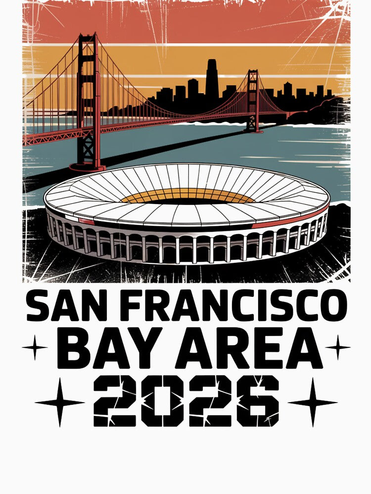 San Francisco Bay Area Golden Gate Stadium T-Shirt V14 by DarylWelsh2024