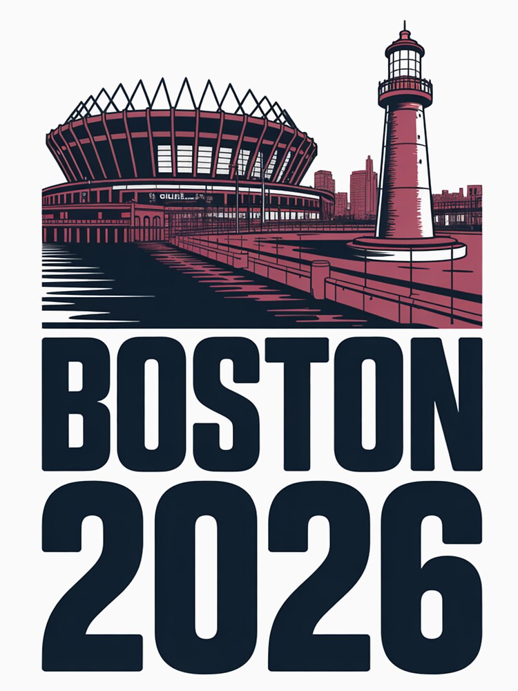 Boston 2026 New England Soccer Souvenir T-Shirt V24 by DarylWelsh2024