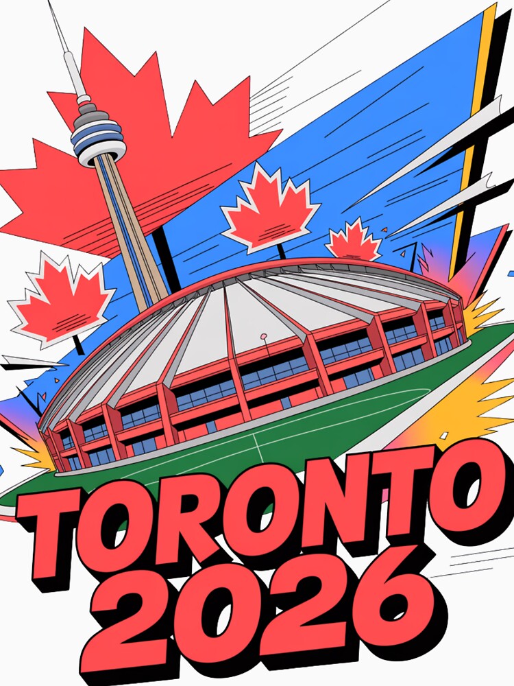 Toronto 2026 CN Tower Stadium Skyline T-Shirt V16 by DarylWelsh2024