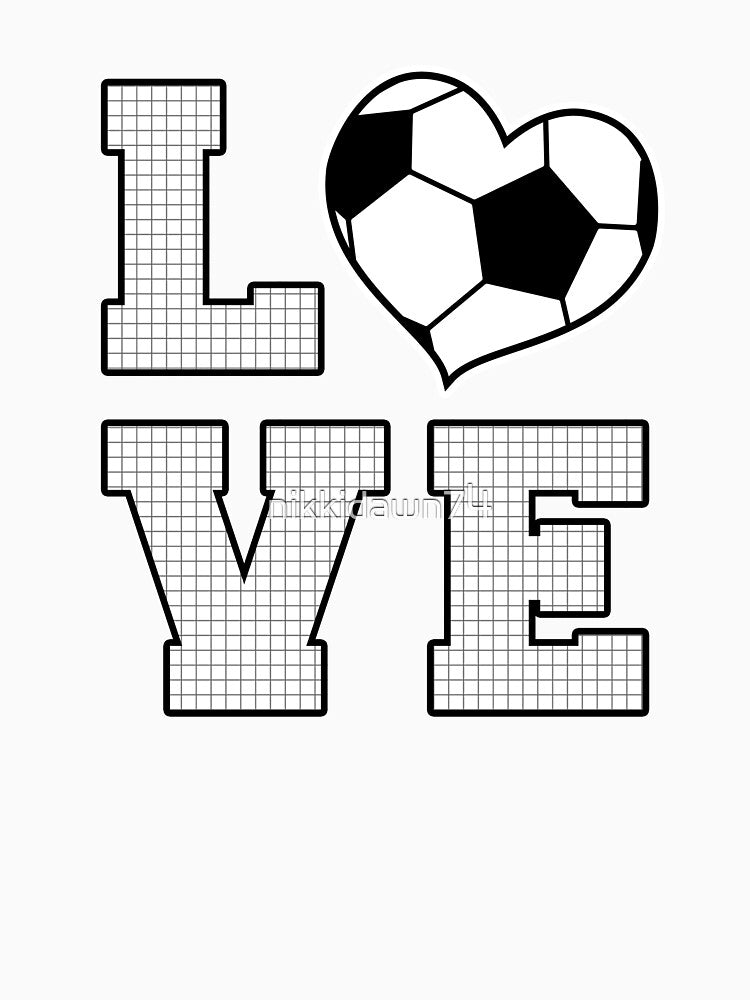 Love Soccer Heart design by nikkidawn74