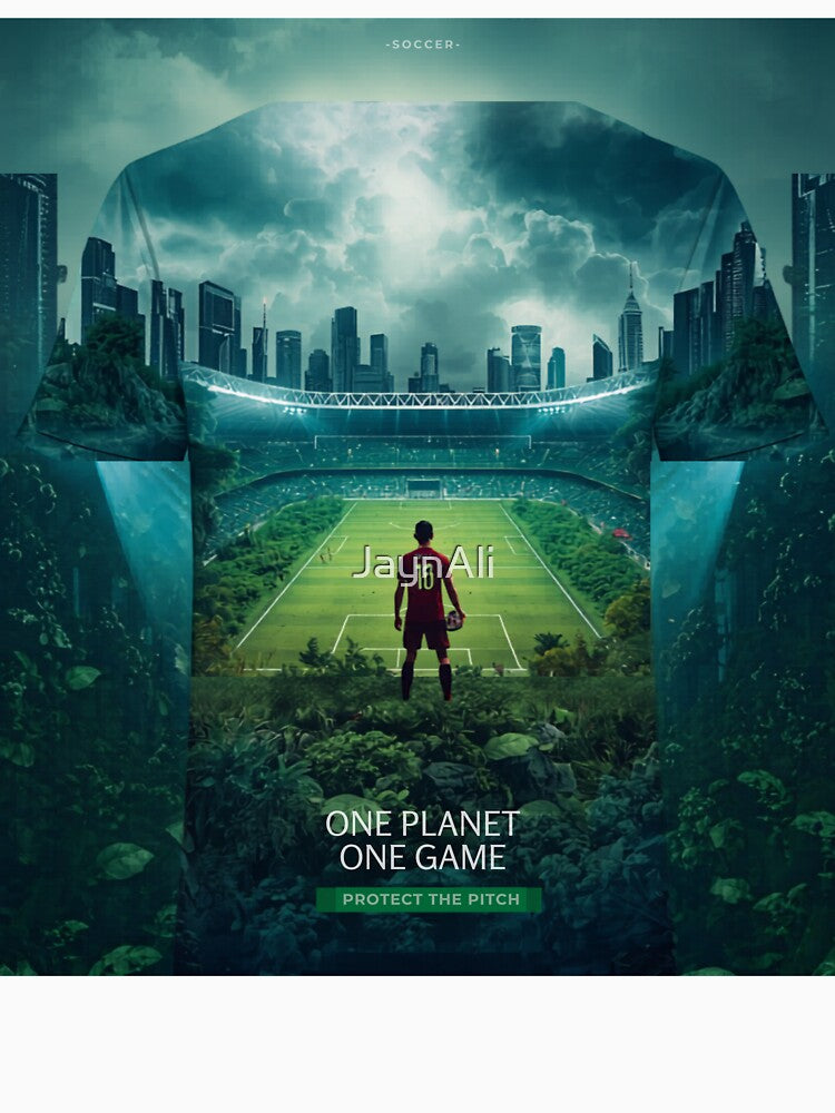 One Planet, One Game T-Shirt | Global Soccer Unity Tee by JaynAli