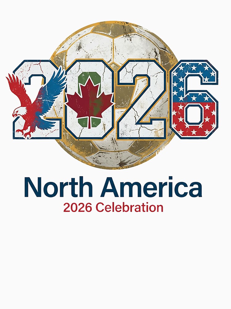 2026 North America Celebration: Vintage Sports Design for World Cup Spirit by Verycutethings