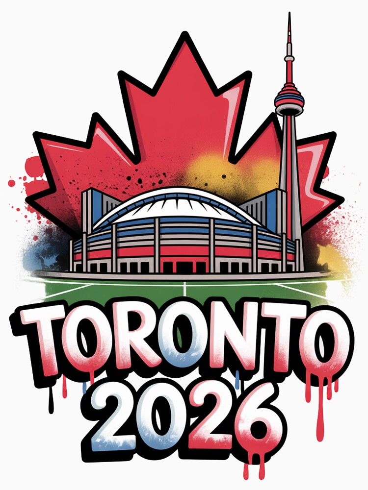 Toronto 2026 CN Tower Stadium Skyline T-Shirt V15 by DarylWelsh2024