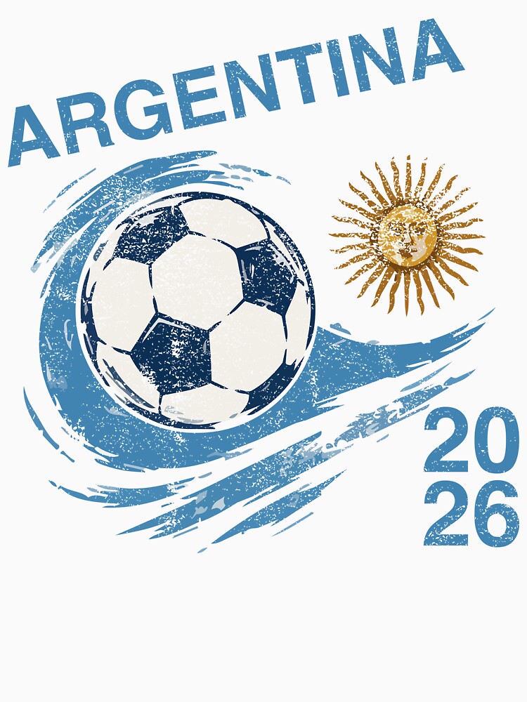 Argentina Football Fan Shirt 2026 Argentine Flag Supporter Tee International Tournament Fan Gift by LessIsLoud