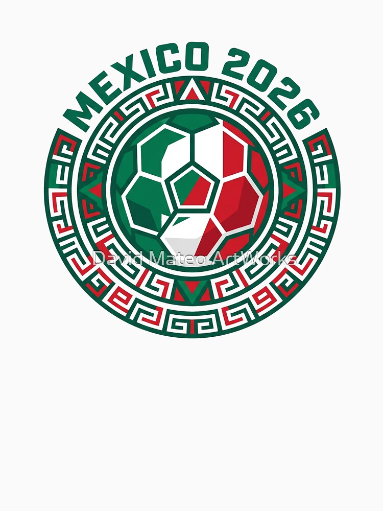 Mexico 2026 Aztec Emblem Soccer Ball — World Cup Host Design by David Mateo ArtWorks