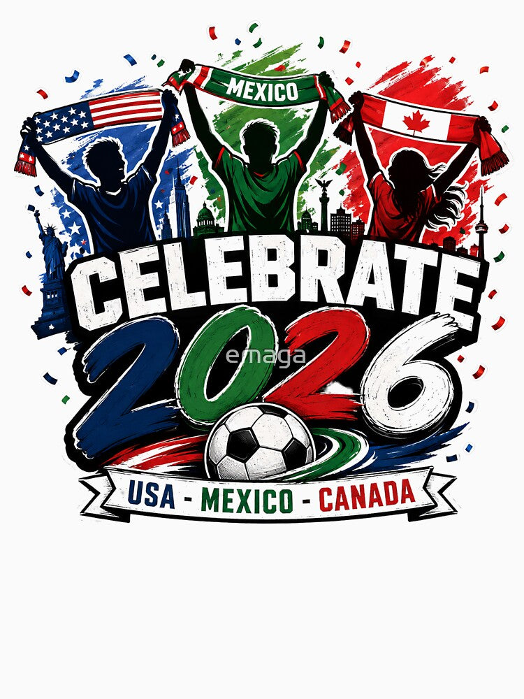 Celebrate 2026 USA Mexico Canada Soccer Fans by emaga