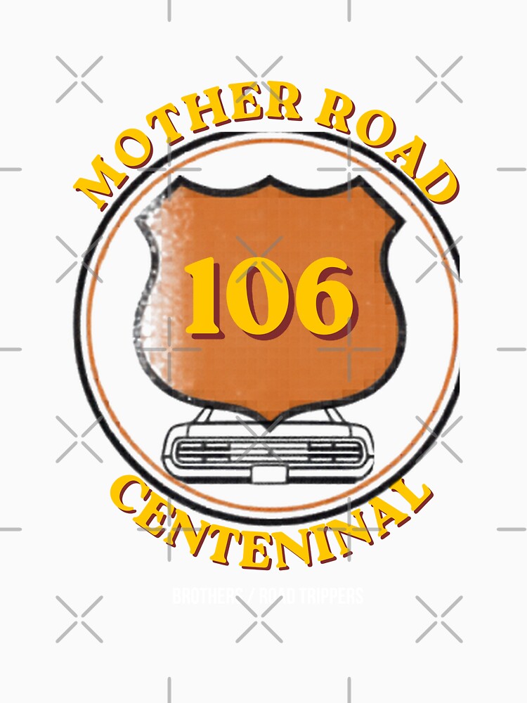 Route 66 Centennial: Mother Road 100th Anniversary Vintage Badge by FitEnvy