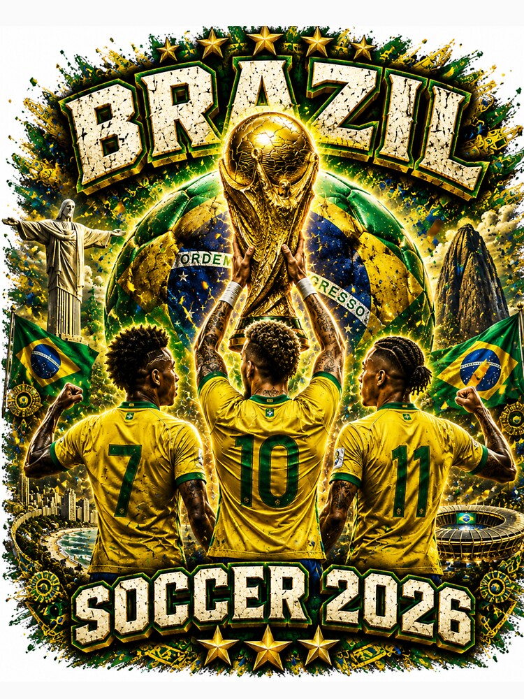 Brazil Soccer 2026 Shirt – Brazilian Football Fan Gift by UrbanPrintVibes