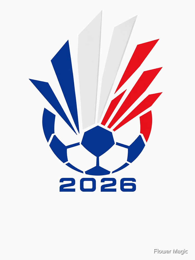 France Soccer 2026 Tricolor Burst Emblem by Flower Magic