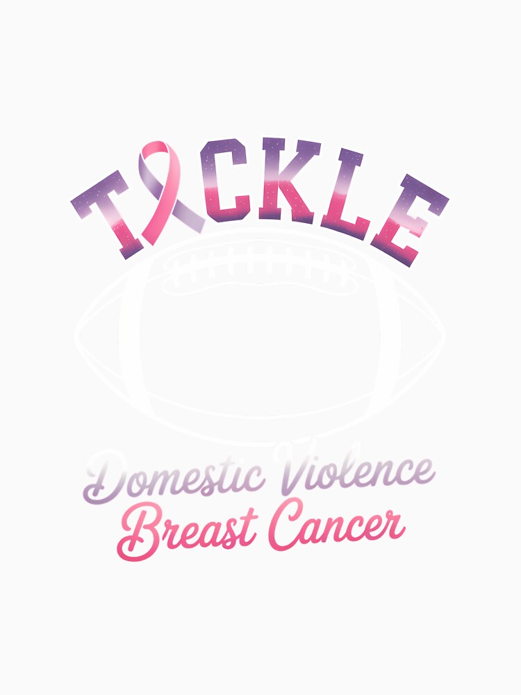 Domestic Violence and Breast Cancer Awareness Football by EsperaCarroll