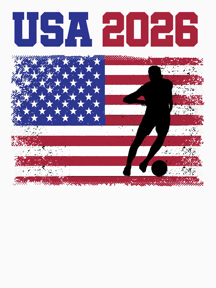 USA Soccer Fan 2026 United States American Flag by clothesy7