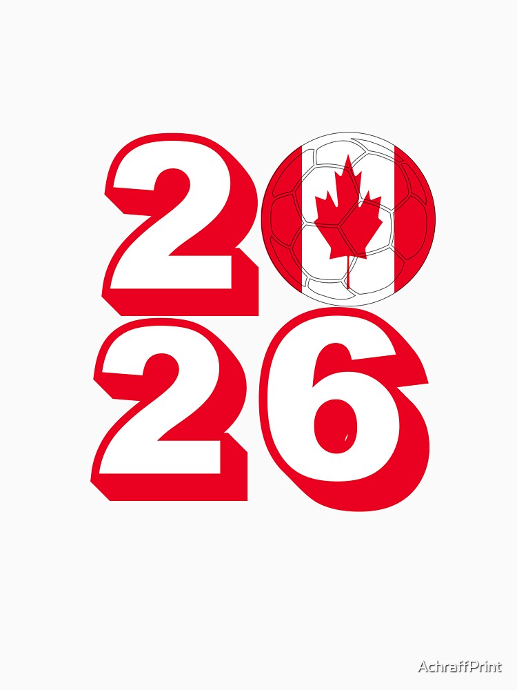 Canada 2026 Soccer Ball Graphic Design by AchraffPrint