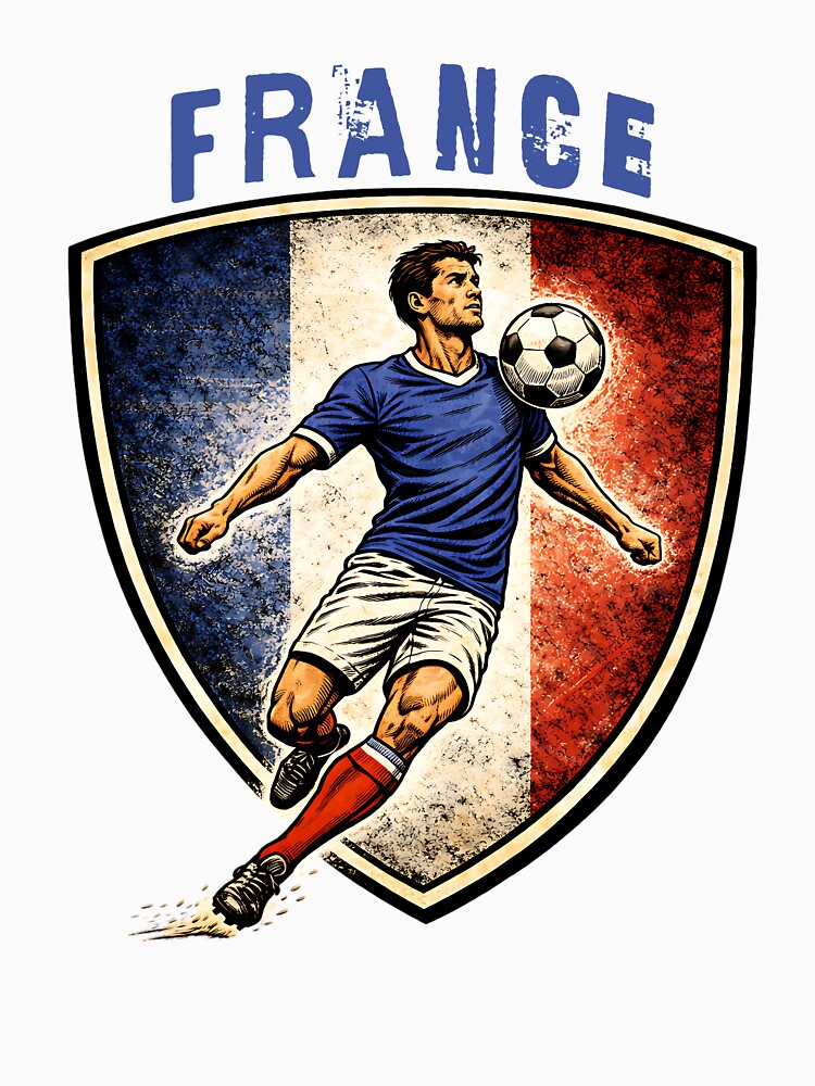 France - 2026 Futbol Retro Style by Tee Nook