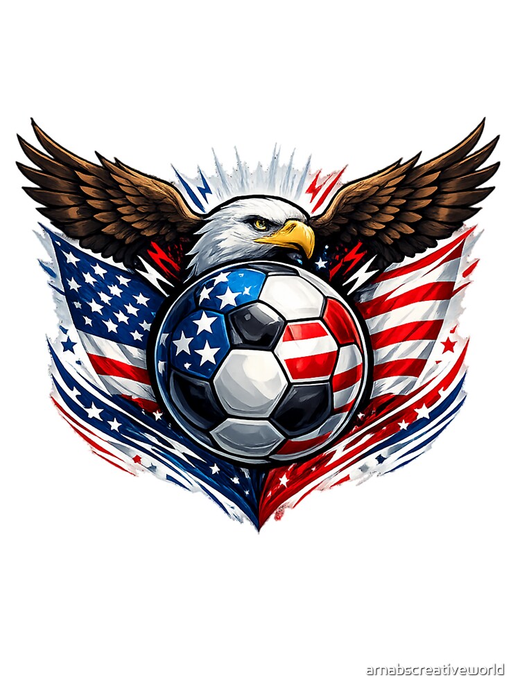 USA Soccer Eagle Patriotic Design | American Football Fan Art by arnabscreativeworld
