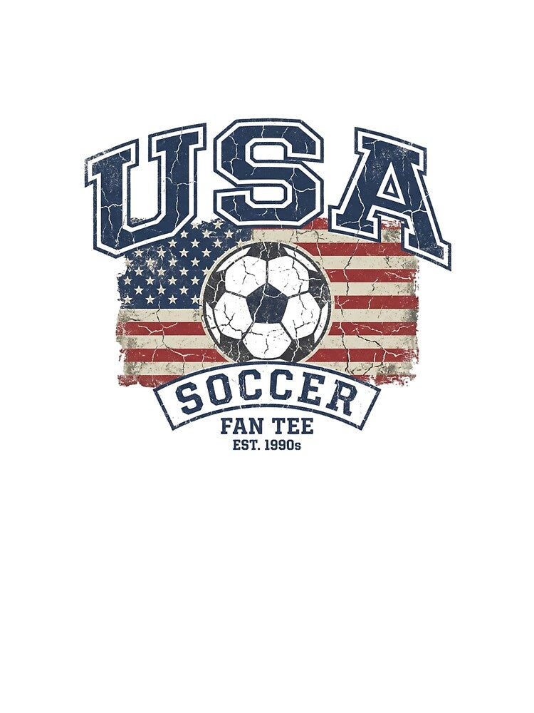 USA Soccer Fan Tee by Fankickstore