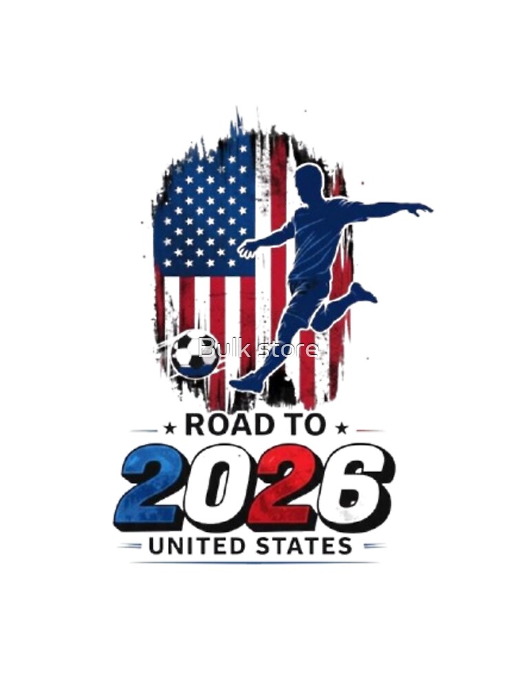 Road to 2026 Soccer - United States Flag Silhouette by Bulk store
