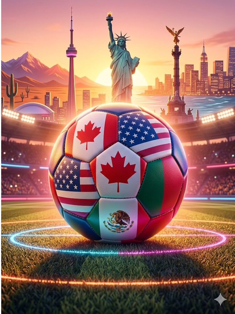 North America Soccer 2026 – USA Canada Mexico Football Stadium Design by droidtech