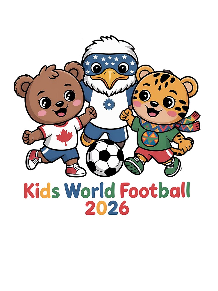 Kids World Football Friends 2026 – Cute Cartoon Soccer Characters for Children by Verycutethings