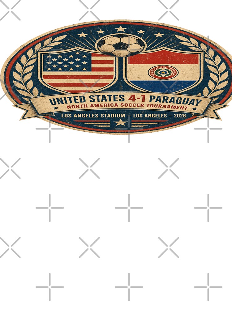 USA Paraguay Soccer Cup Badge 2026 by BrickByDream