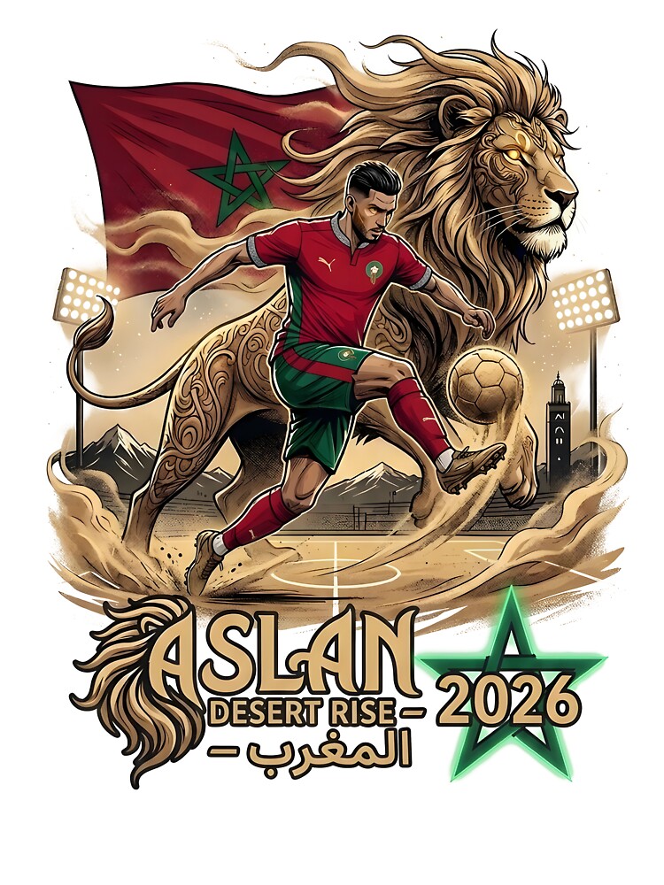 Aslan Desert Rise Morocco World Cup 2026 by VoidAnimeStudio