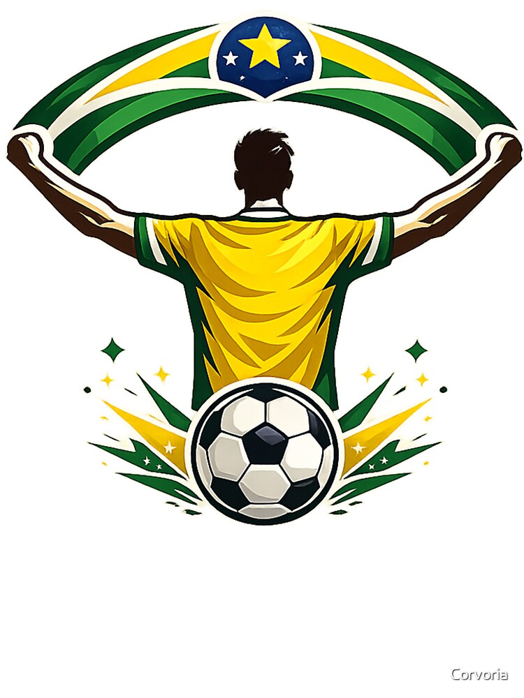 Brazil Soccer Fan Patriotic Supporter by Corvoria
