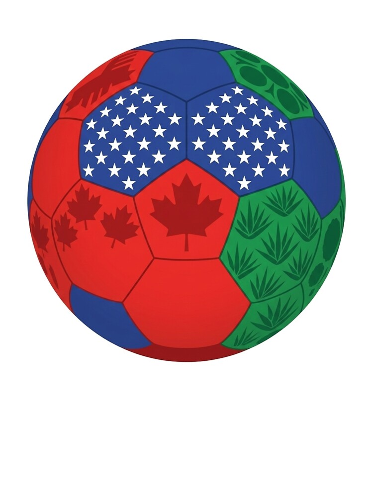 USA Canada Mexico Soccer Ball – 2026 World Cup Design by droidtech
