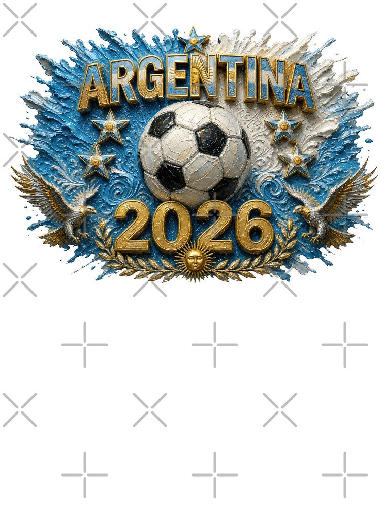Argentina Soccer Typography Art | 2026 Tournament by BrickByDream