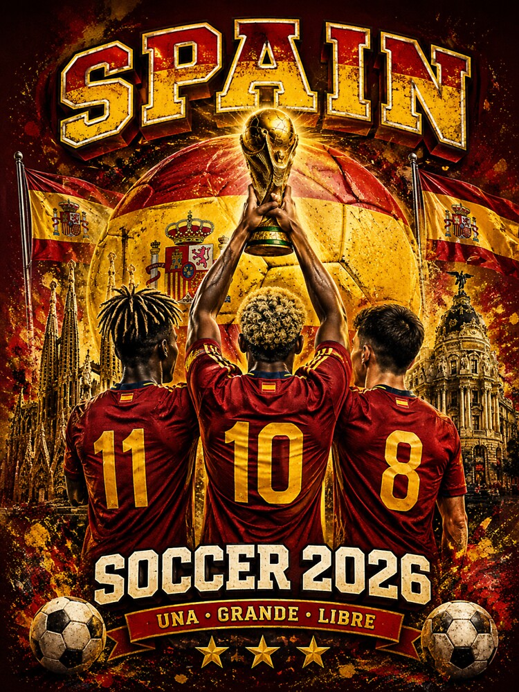 Spain Soccer 2026 Shirt – Spanish Football Fan Gift by UrbanPrintVibes