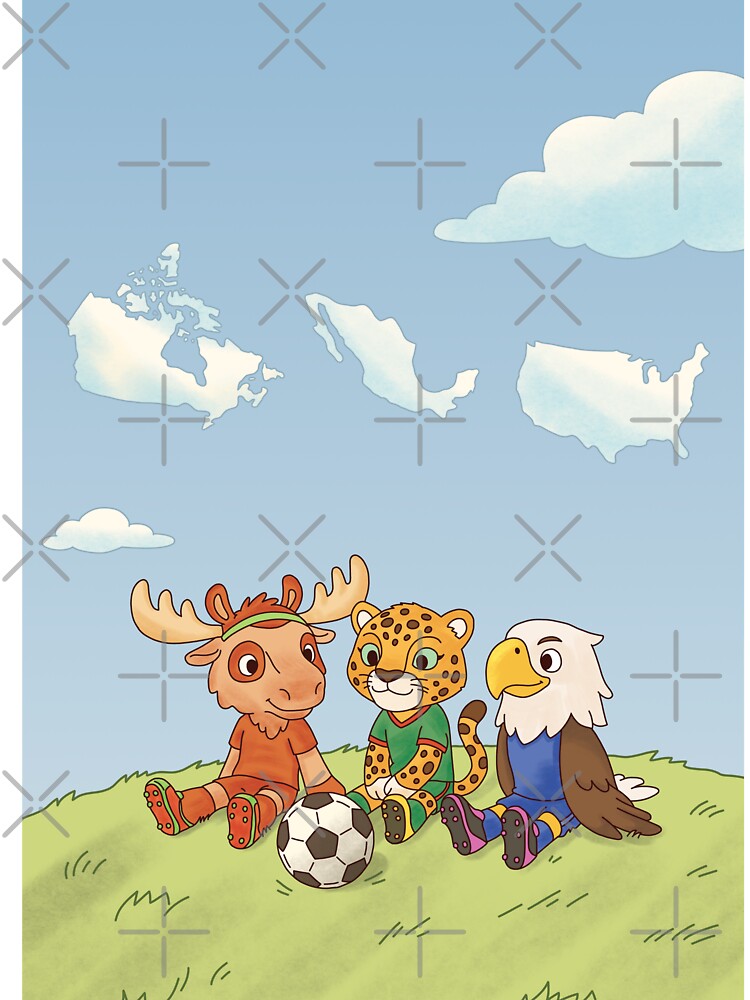Cute 2026 North America Football Animals Mascots | World Cup 2026 Special by AliAltinelArt